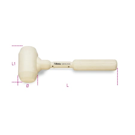 Beta 1391A Dead-blow Hammer, Tile Work, 35 oz. 013910210